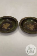 带有童子军标志的一对铜碗 丹麦耐火材料公司