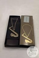 Georg Jensen Ornament Forgyldt Saxofon 1996  I original boks