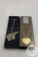 Georg Jensen Ornament Forgyldt Isbjørn 1997  I original boks