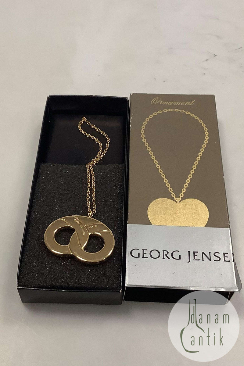 Georg Jensen Ornament Forgyldt Kringle 1992