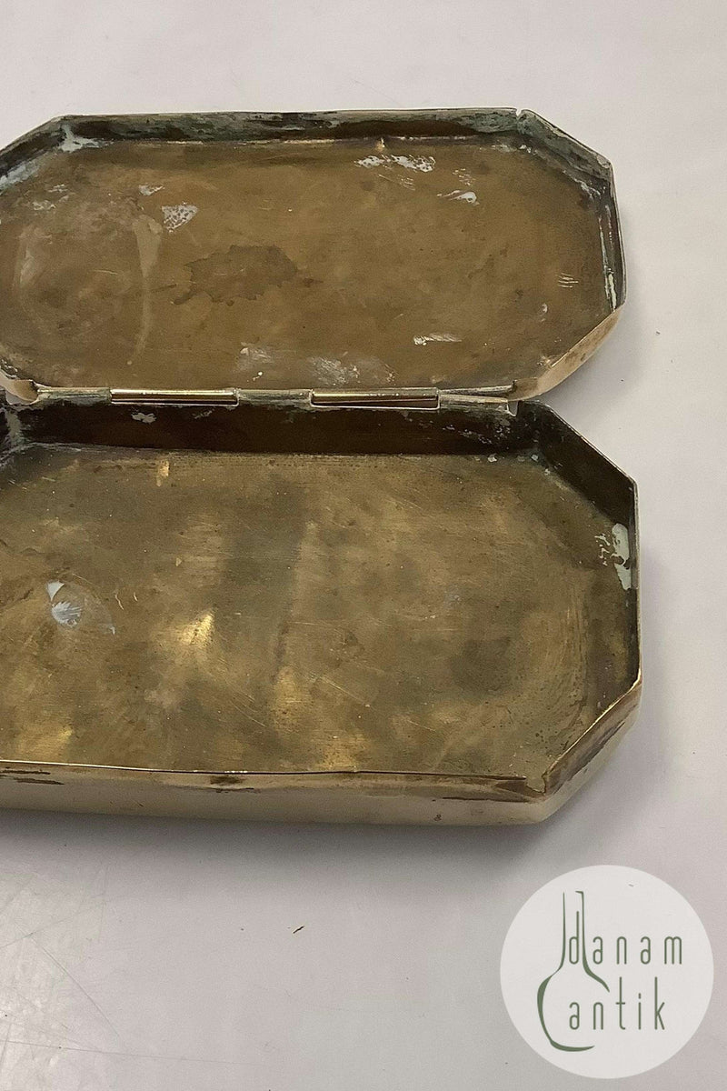 Antik Snus Boks i Messing
