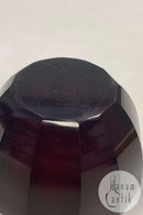 Rubinrote Glas-Zuckerdose Dänisch