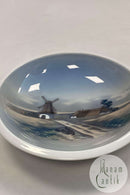 Lyngby Porcelænsskål med Landskabs motiv No 124-3-93