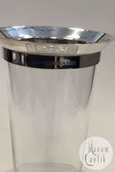 オーレ・パルスビーによるジョージ・ジェンセン/ホルムガード・デカンタ。ガラスとスターリングシルバーのマウント