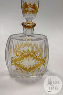 Flot Karaffel i klar og gul Glas  Måler 26cm / 10.24 inch