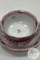 Herend Ungarn Thekop med underkop i rød overglasur