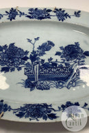 Große ovale chinesische Schale Qianlong 1735-1795