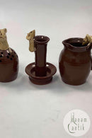 3 Dele David Cleverly Keramik med mus England