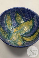 Grethe Reese Keramik Skål i blå og gul