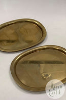 Georg Jensen Super Ellipse Tablett aus Messing von Piet Hein 24,7 cm x 18,8 cm