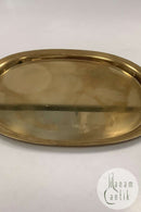 Georg Jensen Super Ellipse Tablett aus Messing von Piet Hein 32,1 cm x 24,6 cm