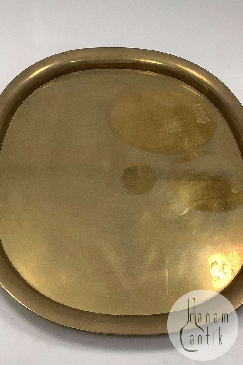 Georg Jensen Super Ellipse Tablett aus Messing von Piet Hein 41cm x 30,7cm