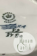 Stor Royal Copenhagen Blå Buket Rund Skål No 3480