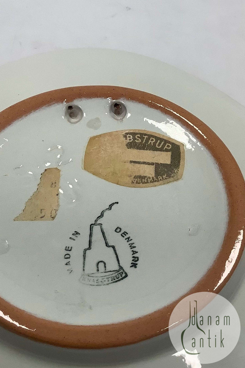 Knabstrup Platte med Storm P. Motiv og Vers