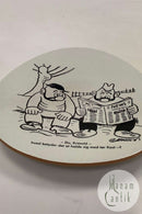 Knabstrup Platte med Storm P. Motiv og Vers