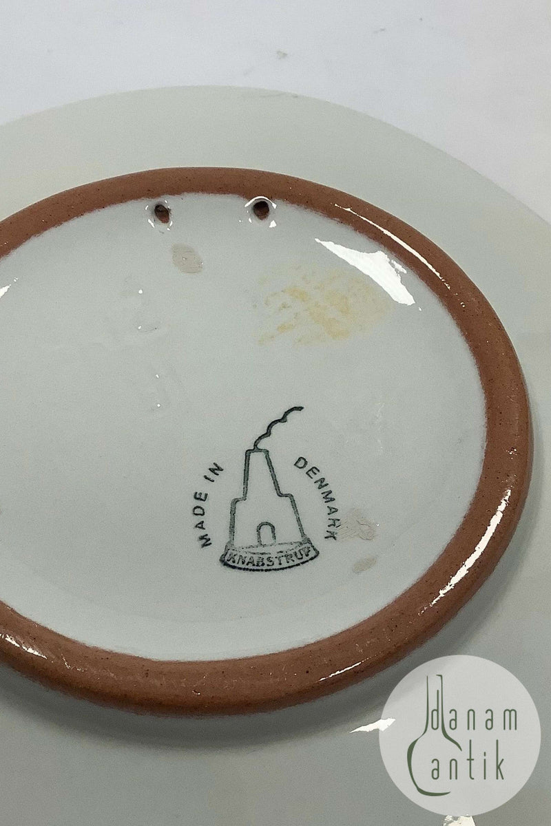 Knabstrup Platte med Storm P. Motiv og Vers