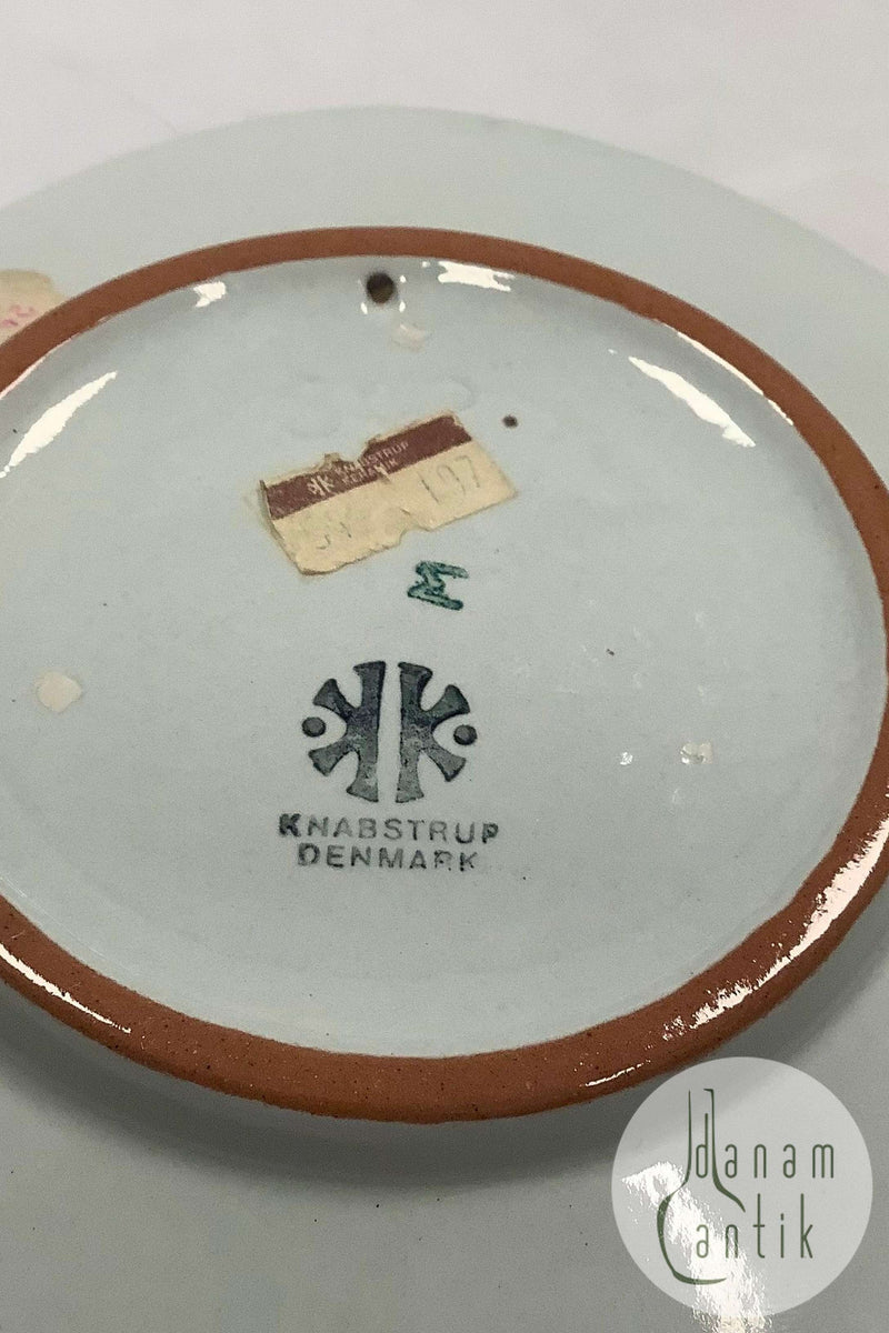 Knabstrup Platte med Storm P. Motiv og Vers