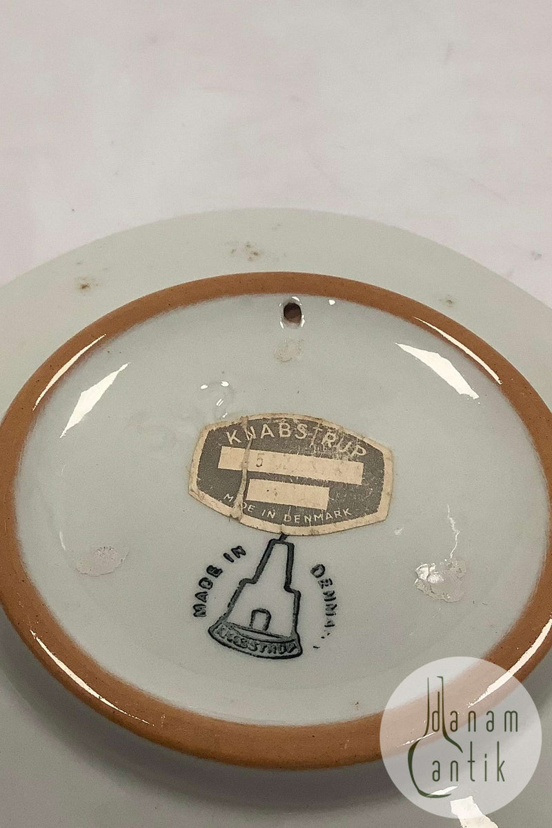 Knabstrup Platte med Storm P. Motiv og Vers