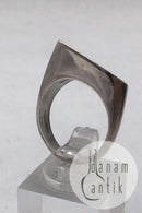 Arne Johansen Sterling Sølv Moderne Ring