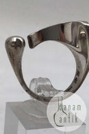 Frank Ahm Sterling Silber Moderner Ring Nr. 23