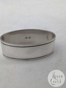 W & S Sørensen Silber Doppelt geriffeltes Serviettenring-Set (6)