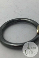 Hans Hansen Oxideret Sterling Sølv m Guld Ring