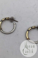 Georg Jensen / Hans Hansen Sterling Silber / Gold Ohrringe