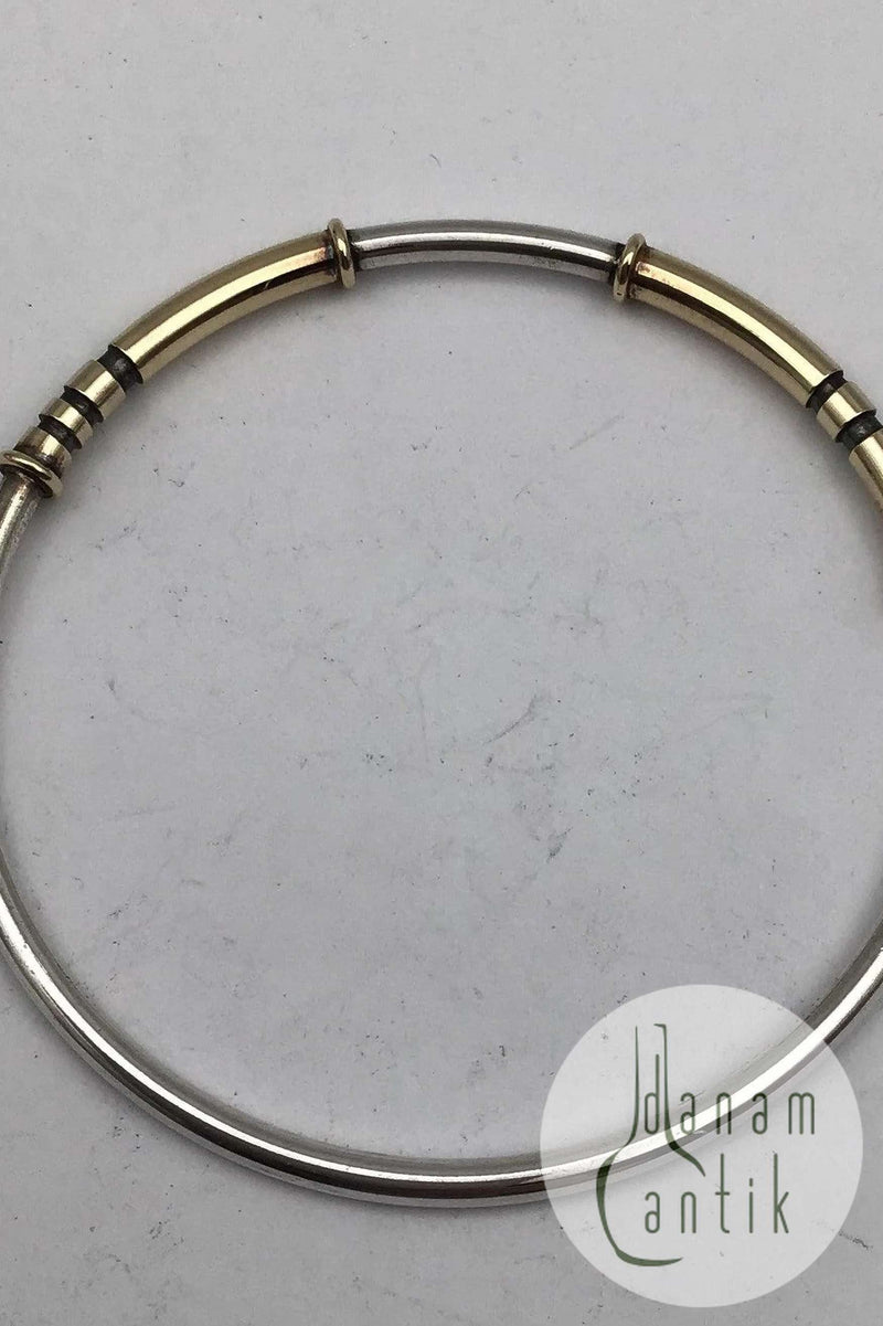 Georg Jensen / Hans Hansen Sterling Sølv / Guld Armring