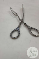 Danish Silver / Steel Cake Tongs / Pastry Tongs
