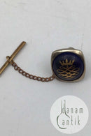 Georg Jensen Forgyldt Sterling Sølv (Royal Copenhagen) Slipsenål Revers Pin