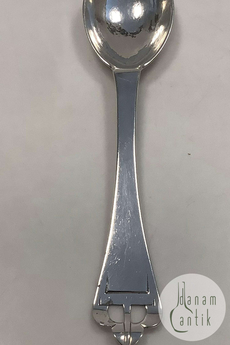 Stor Dansk Sølv Servingsske af Hertz Ballin