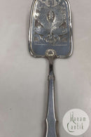 Großer Fischspaten aus dänischem Silber in Muschelform von Lamotte, 1895