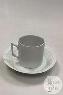 皇家哥本哈根白色花朵丹妮卡珍珠瓷巧克力杯 No 3512