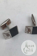 Lapponia Sterling Sølv / Ibenholt Manchetknapper Björn Weckström