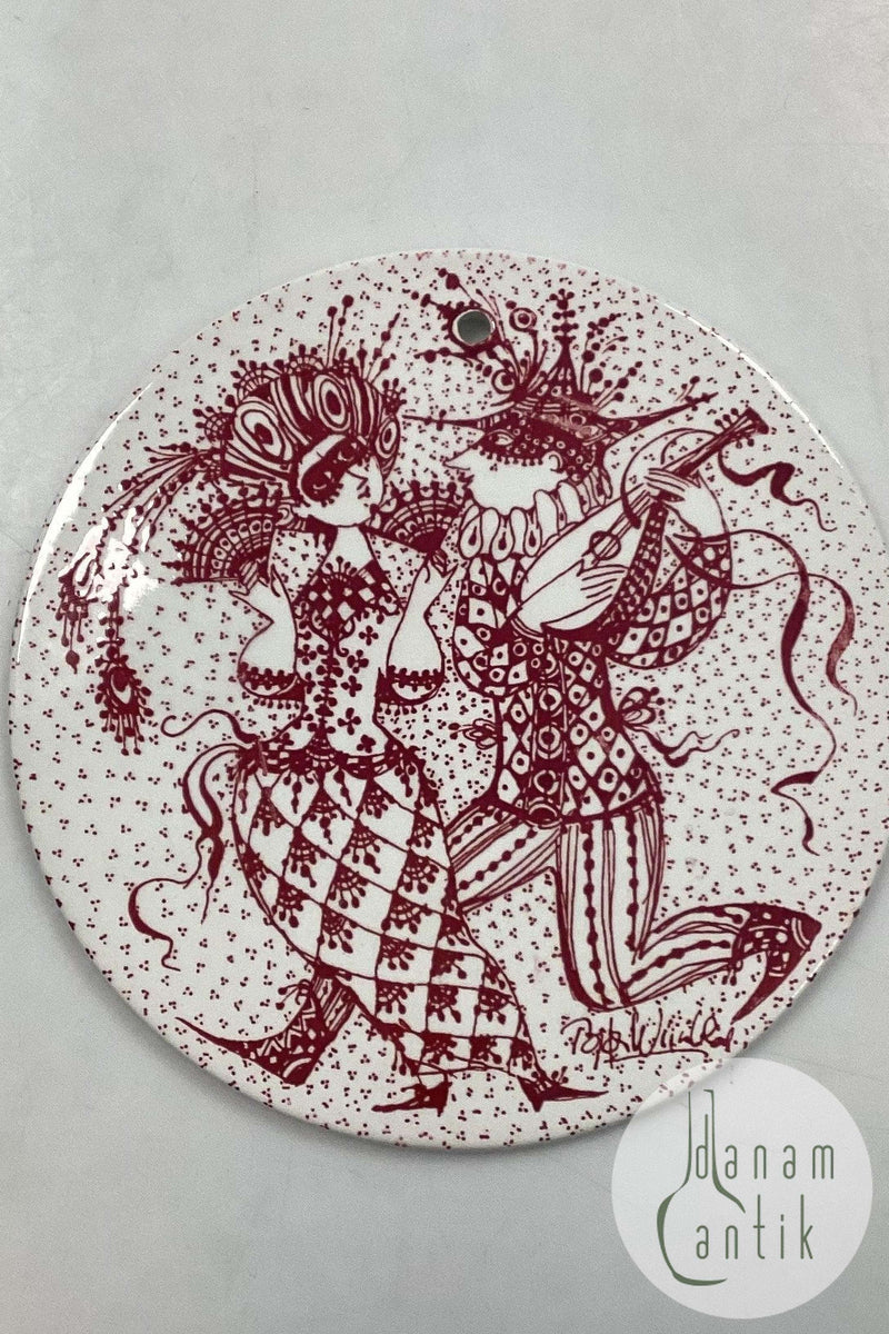 Bjørn Wiinblad: Rød februar platte fra Nymølle - MASKERADE