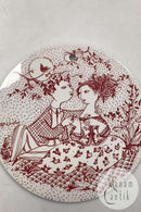 Bjørn Wiinblad: Rød maj platte fra Nymølle - HARMONI