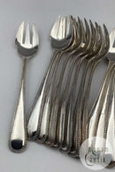 Set of 11 Danish Silver cake forks from 1919