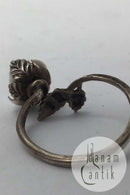 Royal Copenhagen Porcelæn / Sterling Sølv Ring