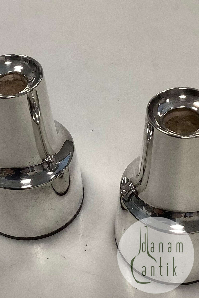 Par Cohr Moderne Sølv Plet Lysestager