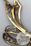 Dansk 14K Guldbroche