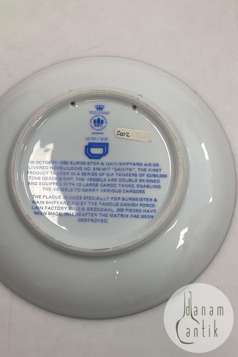 Bing og Grøndahl Skibsplatte fra 1985