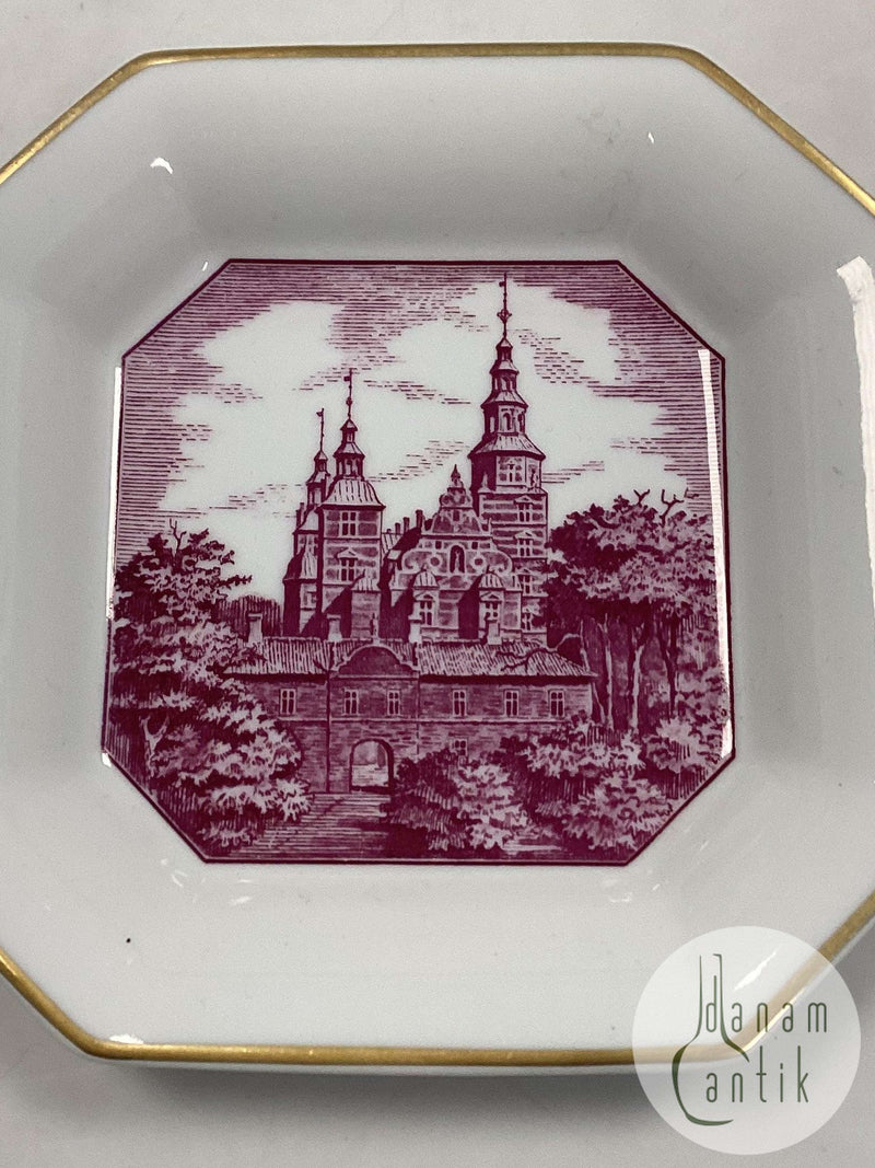 Royal Copenhagen Platte med Rosenborg H. Sørensen og Co