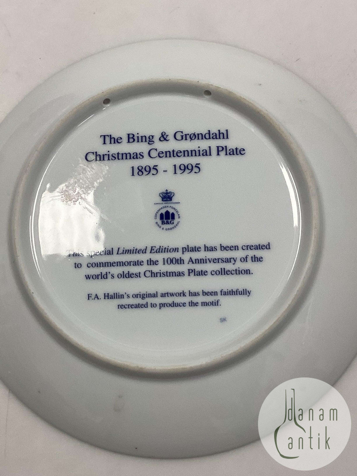 Bing & Grondahl 1995 デンマーク　100周年　限定品 1995年のビング＆グロンダール100周年記念コレクション