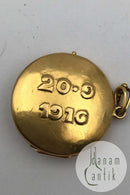 Evald Nielsen 14K Gold Pendant Moonstone