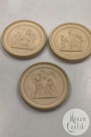 Bertel Thorvaldsen Small Peter Ipsen Terracotta Mini Platters, Spring, Autumn and Winter