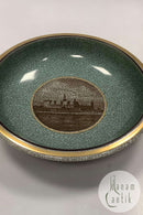 Royal Copenhagen Krakele i Grøn med motiv af Kronborg for Dansk Cement Central