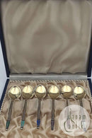 A. Michelsen Vergoldete Sterling Silber Mokassin Schere mit Emaille(6)