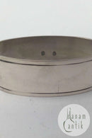 W&S Sørensen Silber Doppelt geriffelter Serviettenring