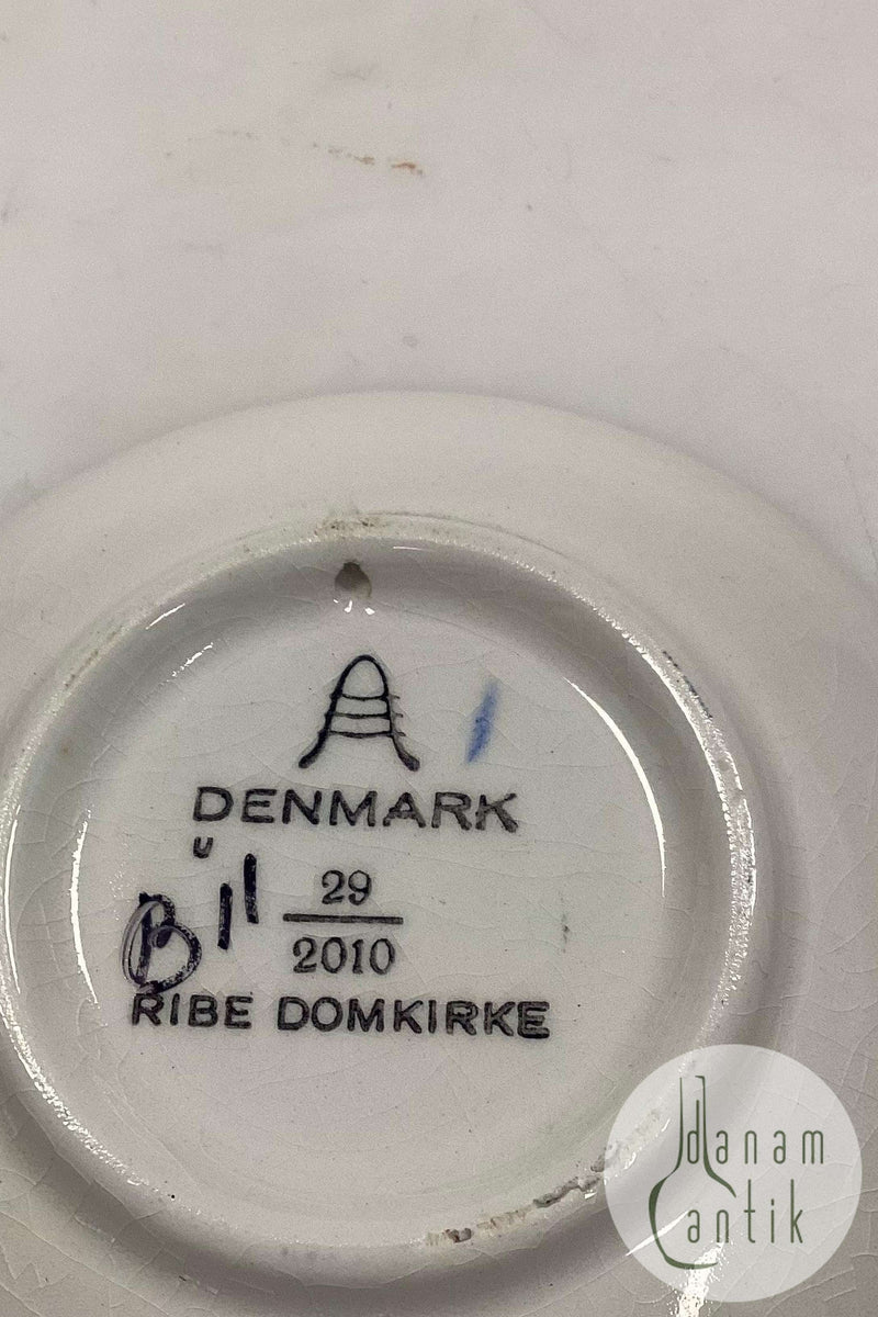 Royal Copenhagen 2010 Plaquette No 29 Ribe Cathedral Measures 8cm / 3.15 inch