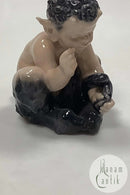 Royal Copenhagen Figur Faun med Slange No 1812